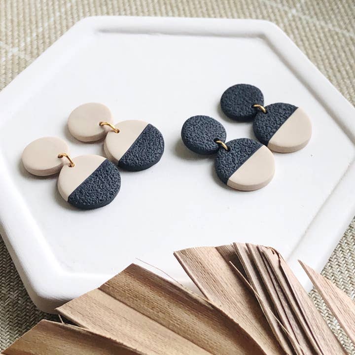 Courage & Calling - Wholesale Dangle Earrings - Petite Textured Circle Dangles5