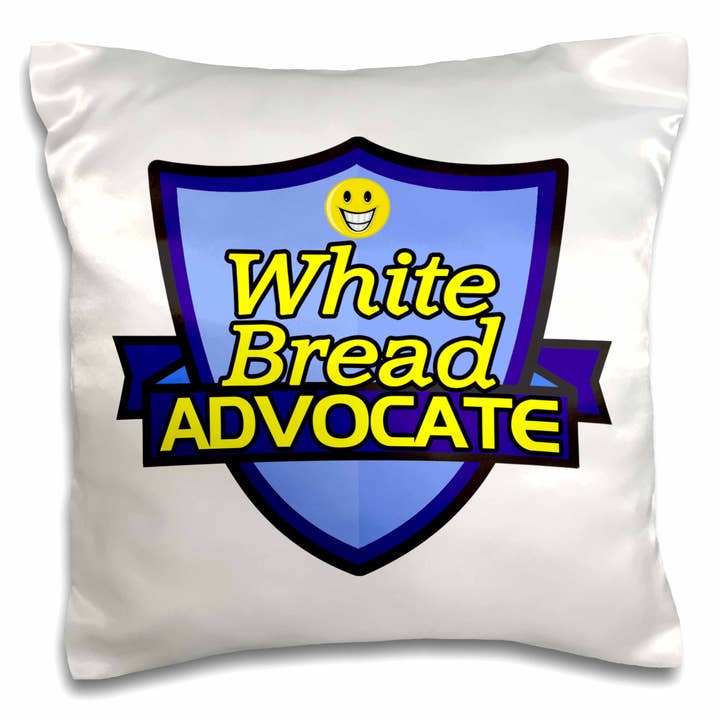 3dRose, White Bread Advocate Support Design, Pillow Case for wholesale by 3dRose