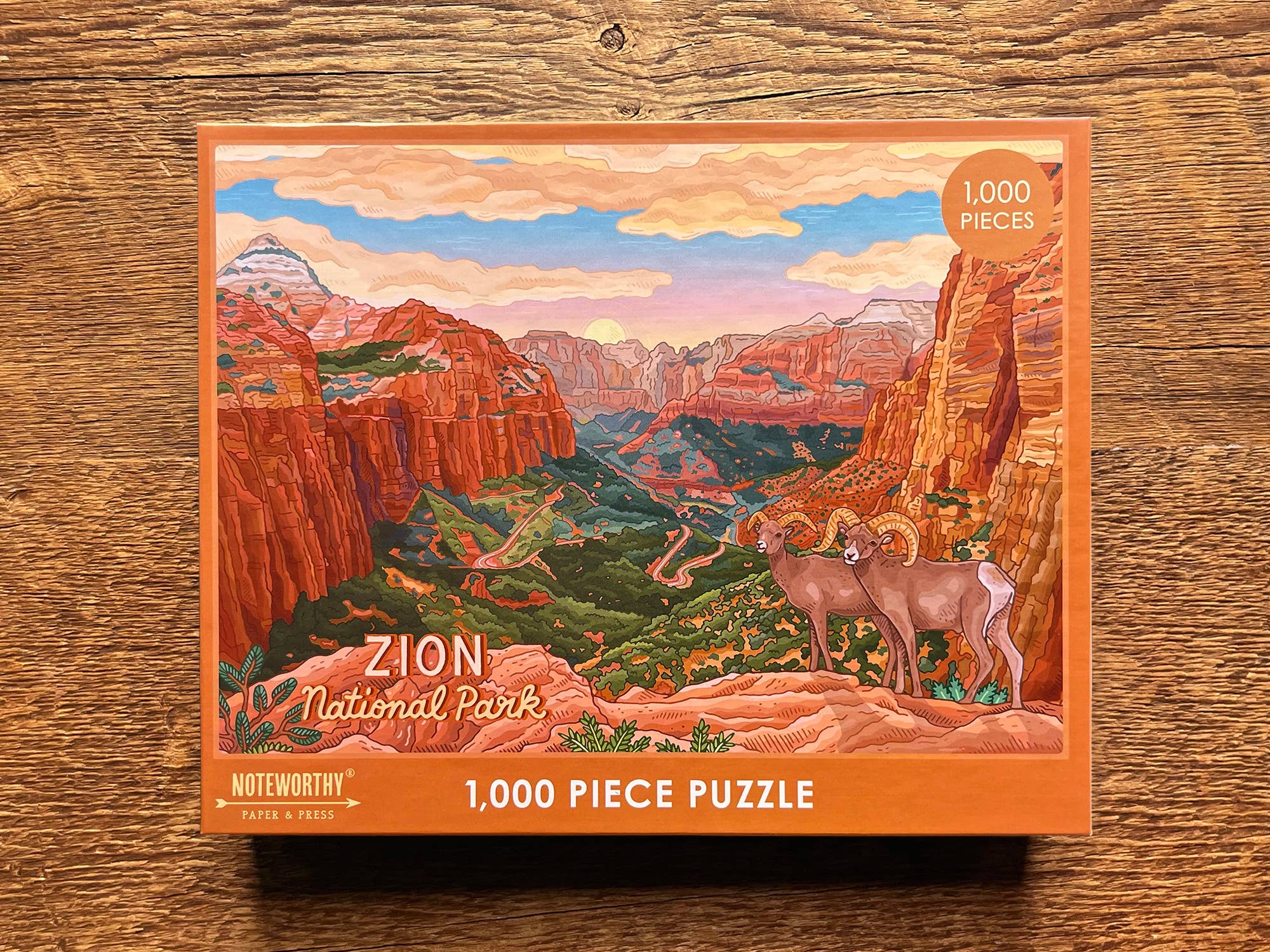 Noteworthy Paper & Press - Wholesale Puzzel - Volwassene - Zion National Park-puzzel8