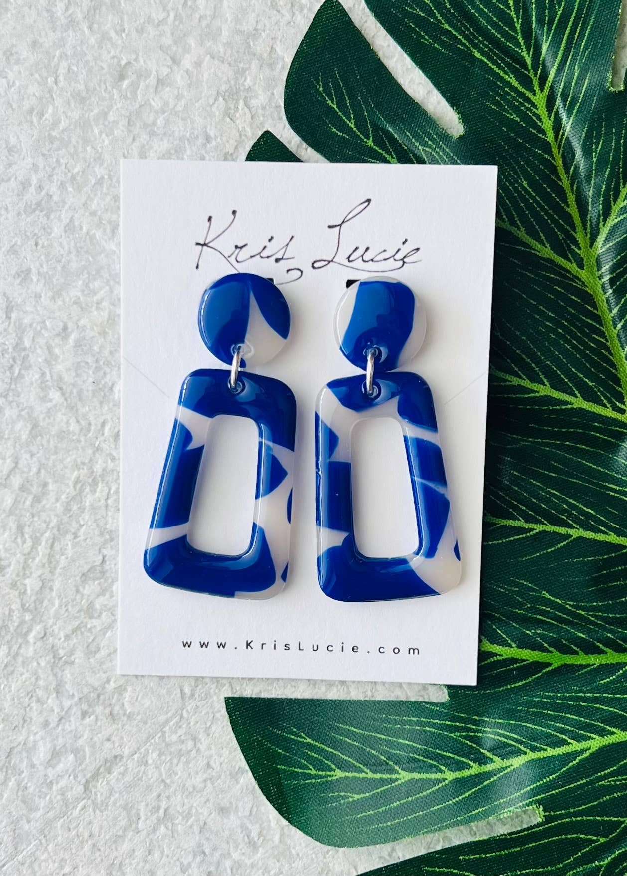 Kris Lucie – wholesale Dangle earrings – Suzie Blue Earrings