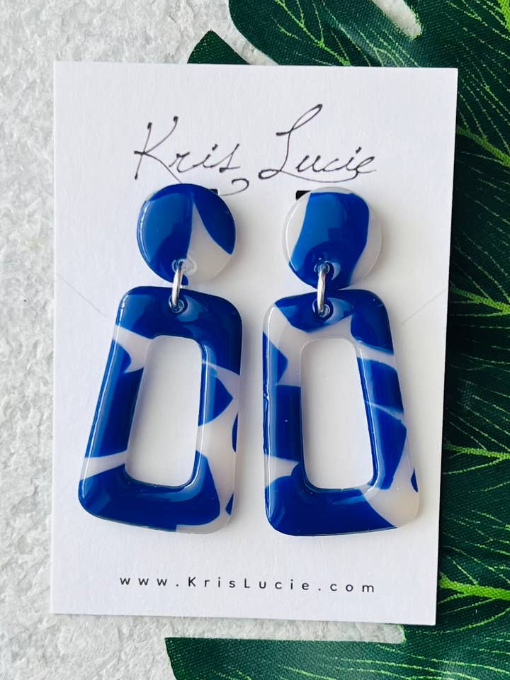 Suzie Blue Earrings for wholesale by Kris Lucie