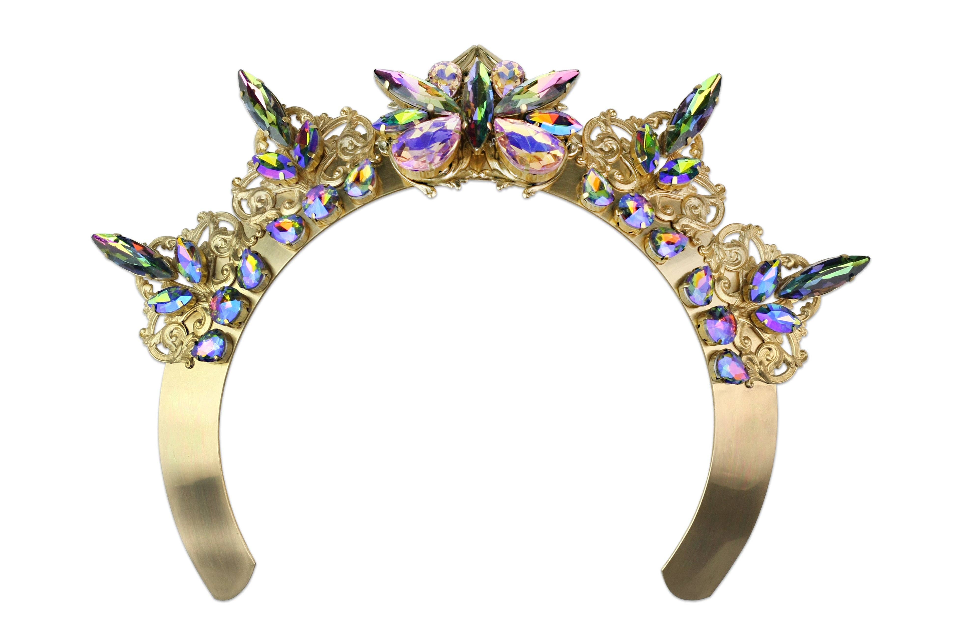 Corona a fascia iridescente arcobaleno all'ingrosso per il tuo