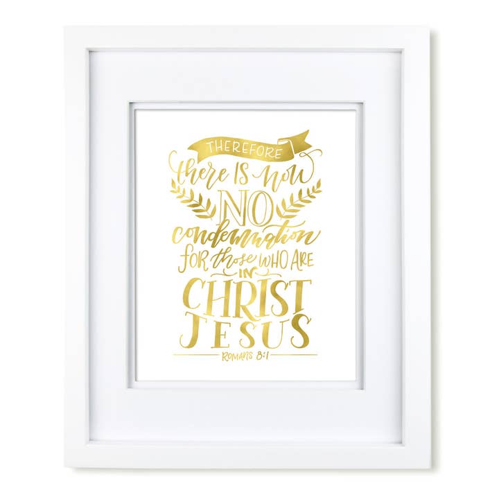 Kunstdruck in der Schrift „Es gibt keine Verurteilung“ für den Großhandel von Krystal Whitten Studio
