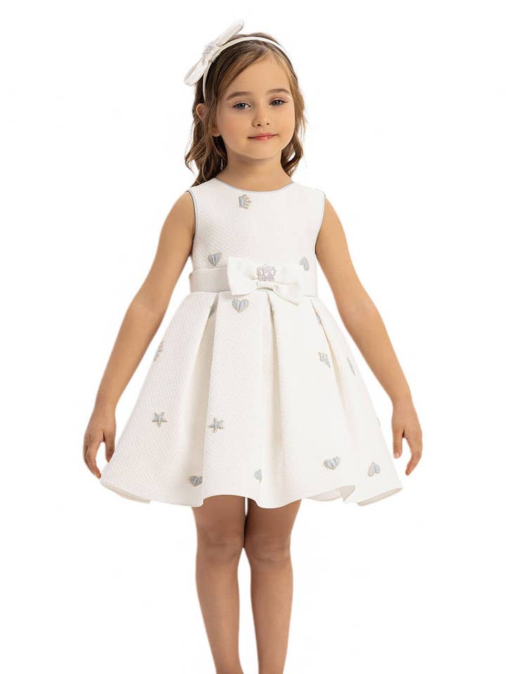 Blå Babyflicka Klänning 6-24 Månader 35457pr för wholesale av Pamina Kids