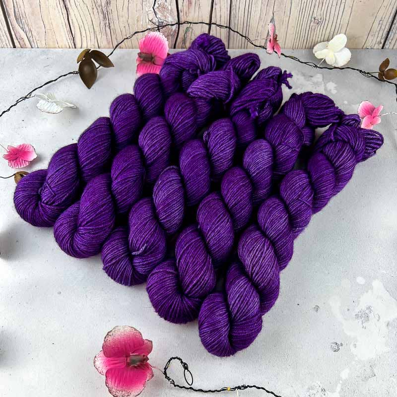 Orchidean Luxury Yarns - Wholesale Yarn - Mulberino 4ply  Merino Silk and Yak yarn dyed to order14