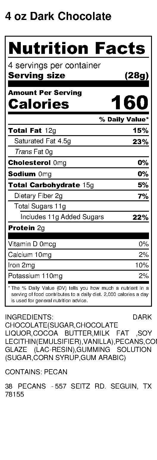 38 Pecans – Doces cobertos de chocolate por atacado – Nozes de chocolate amargo4