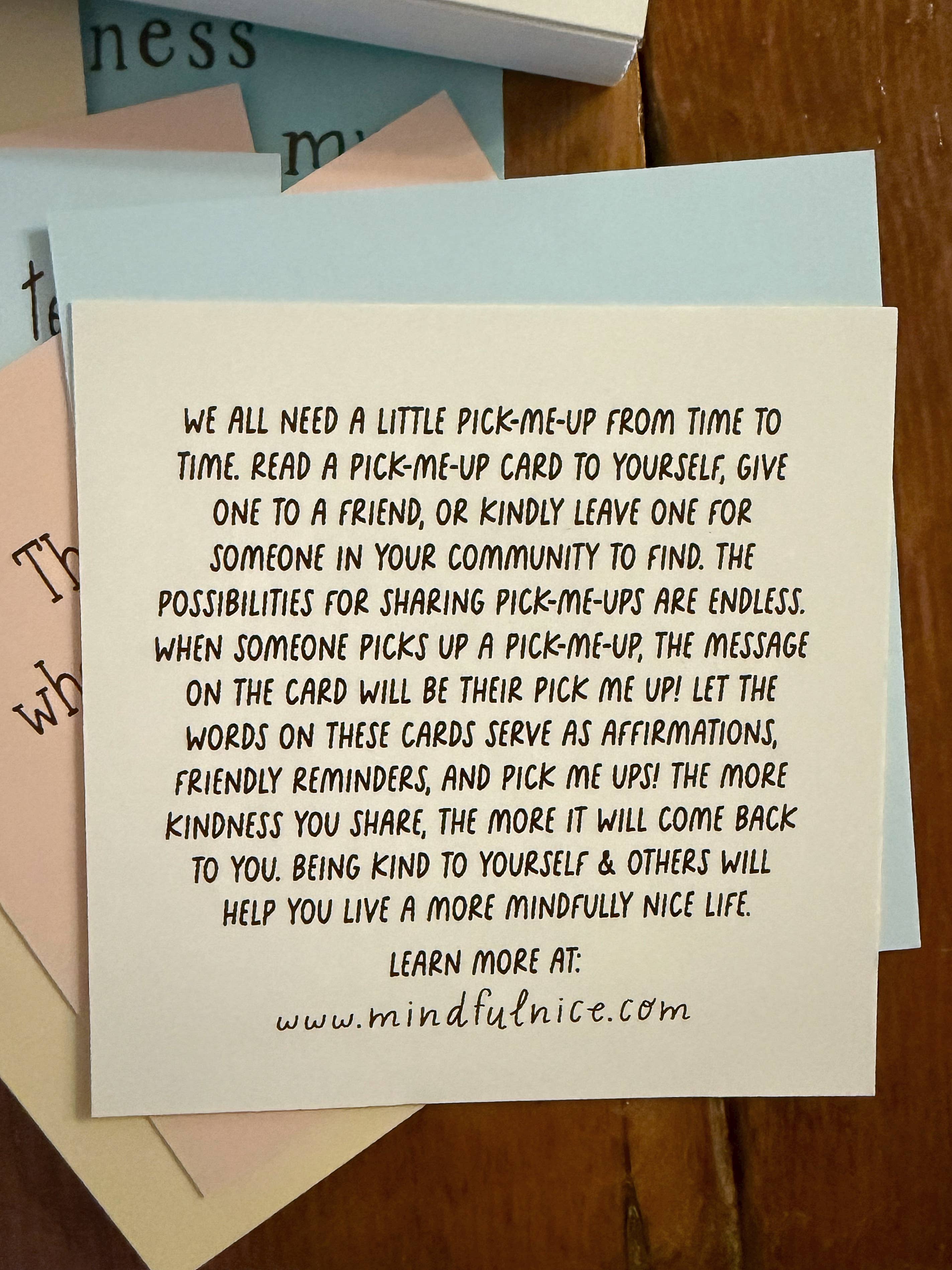 Mindfulnice - Wholesale Meditation Supplies - Pick Me Up Affirmation Cards for Mental Health & Wellness3
