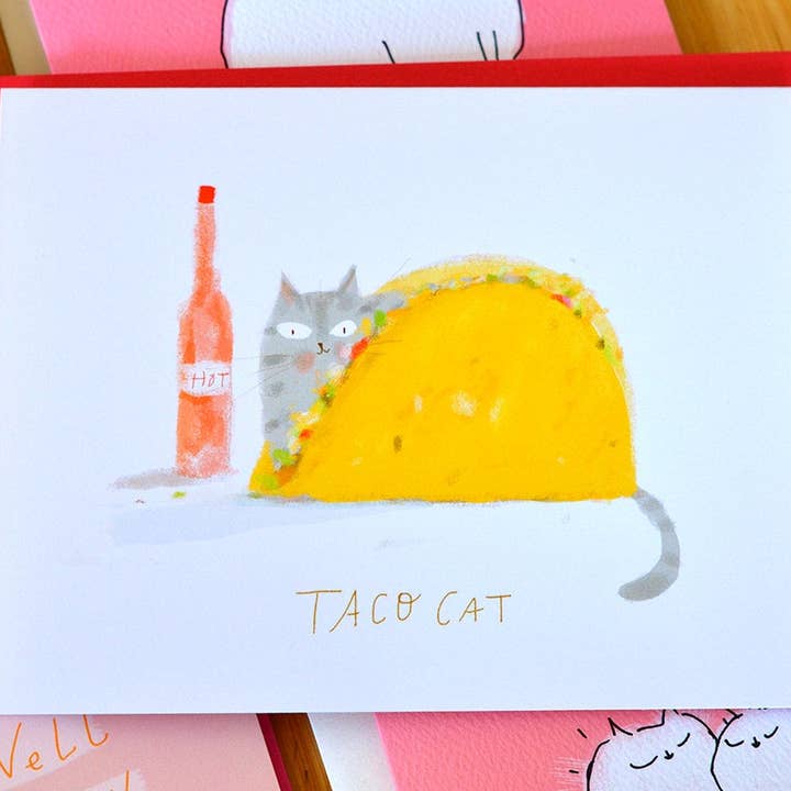 The Dancing Cat - Wholesale Everyday Greeting Card - Taco Cat Card