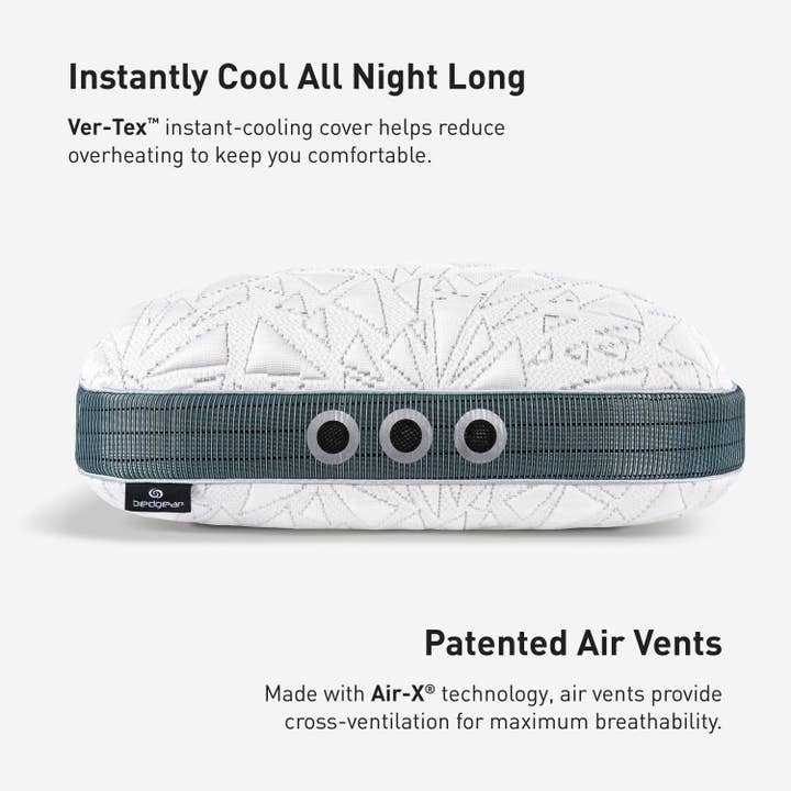 Bedgear - Wholesale Bedding Pillow - Storm Cuddle Curve Performance Pillow - Cooling - Medium7