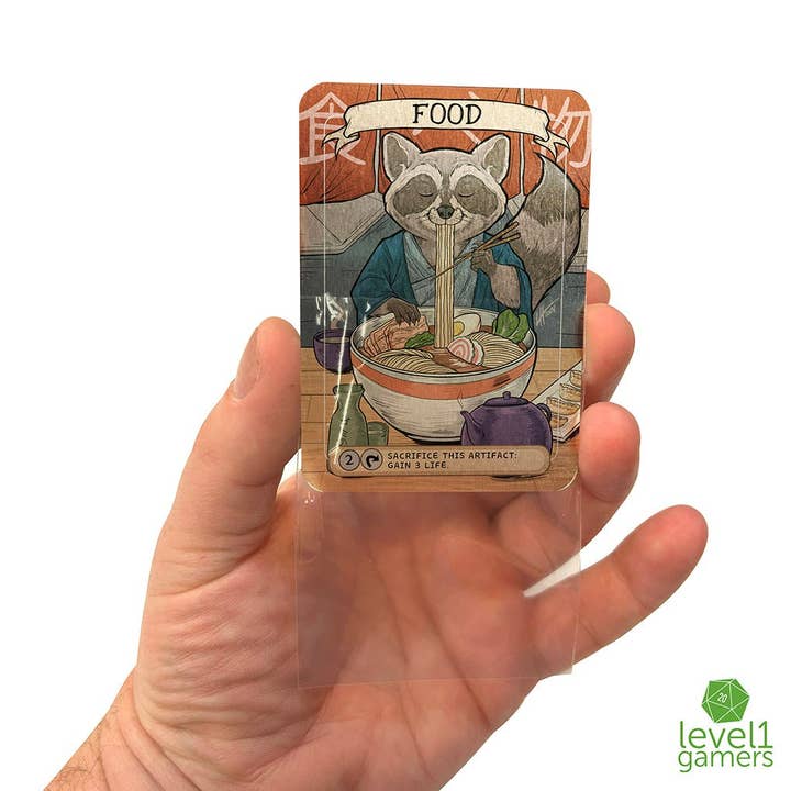 Level 1 Gamers - Wholesale Card game - Ramen Raccoon - Metal Token Magic Card4