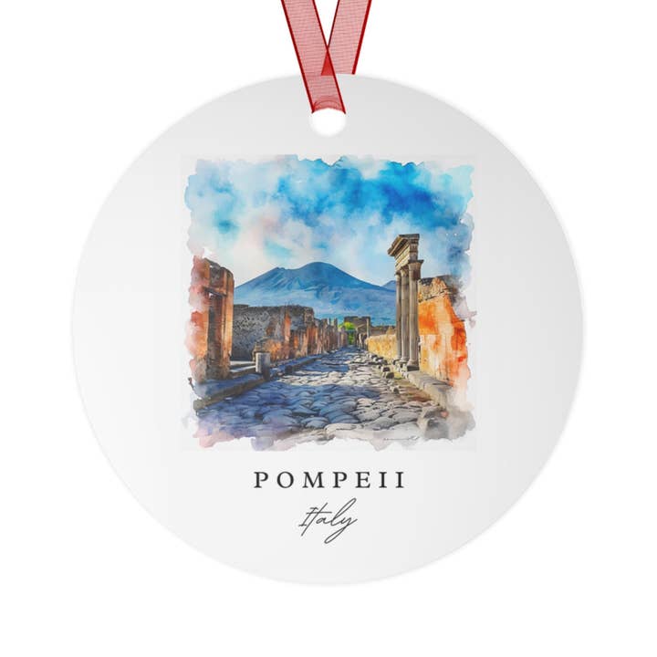 Premium Travel Art - Wholesale Ornament - Pompeii Christmas Ornament | Durable Ceramic