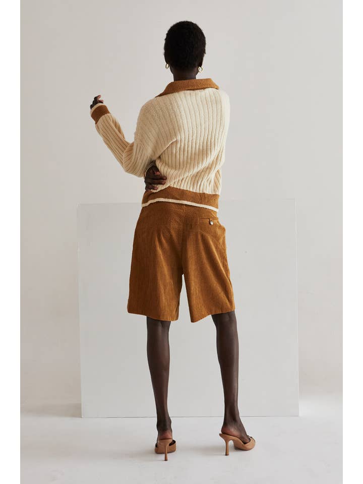 CAMEL CP7643 - Myrtle Corduroy Bermuda Shorts for wholesale on Faire6