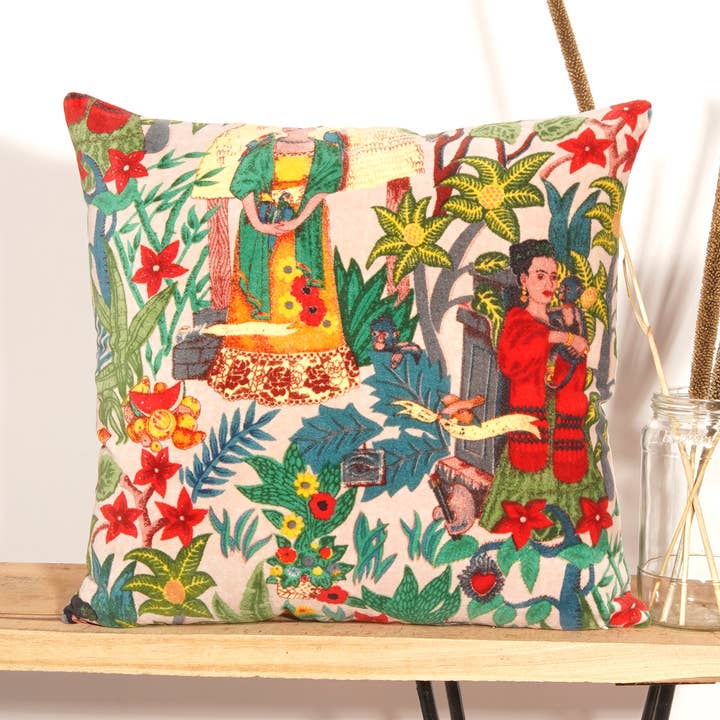 Frida Floral Decorative Cushion for wholesale by Linen Connections
