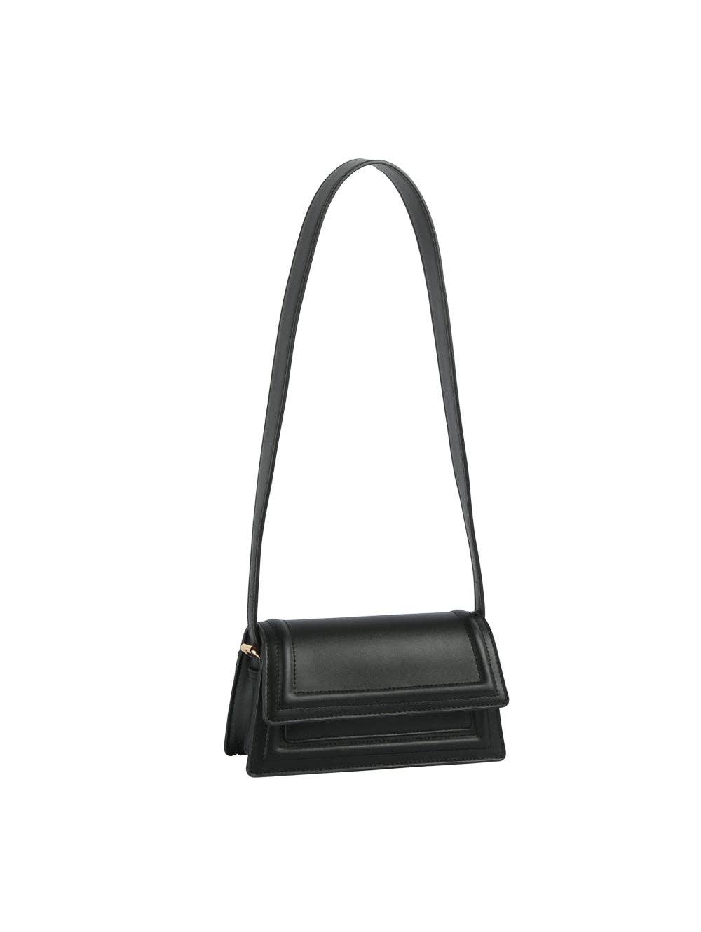 Handbag Factory Corp - Wholesale Shoulder Bag - Women's - Structured Layer Flap Shoulder Bag
