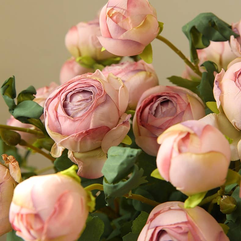 ACNITE(We cover U.S. import duties) – wholesale Artificial flowers – Artificial rose flowers,3 heads,dried looking,faux flowers4