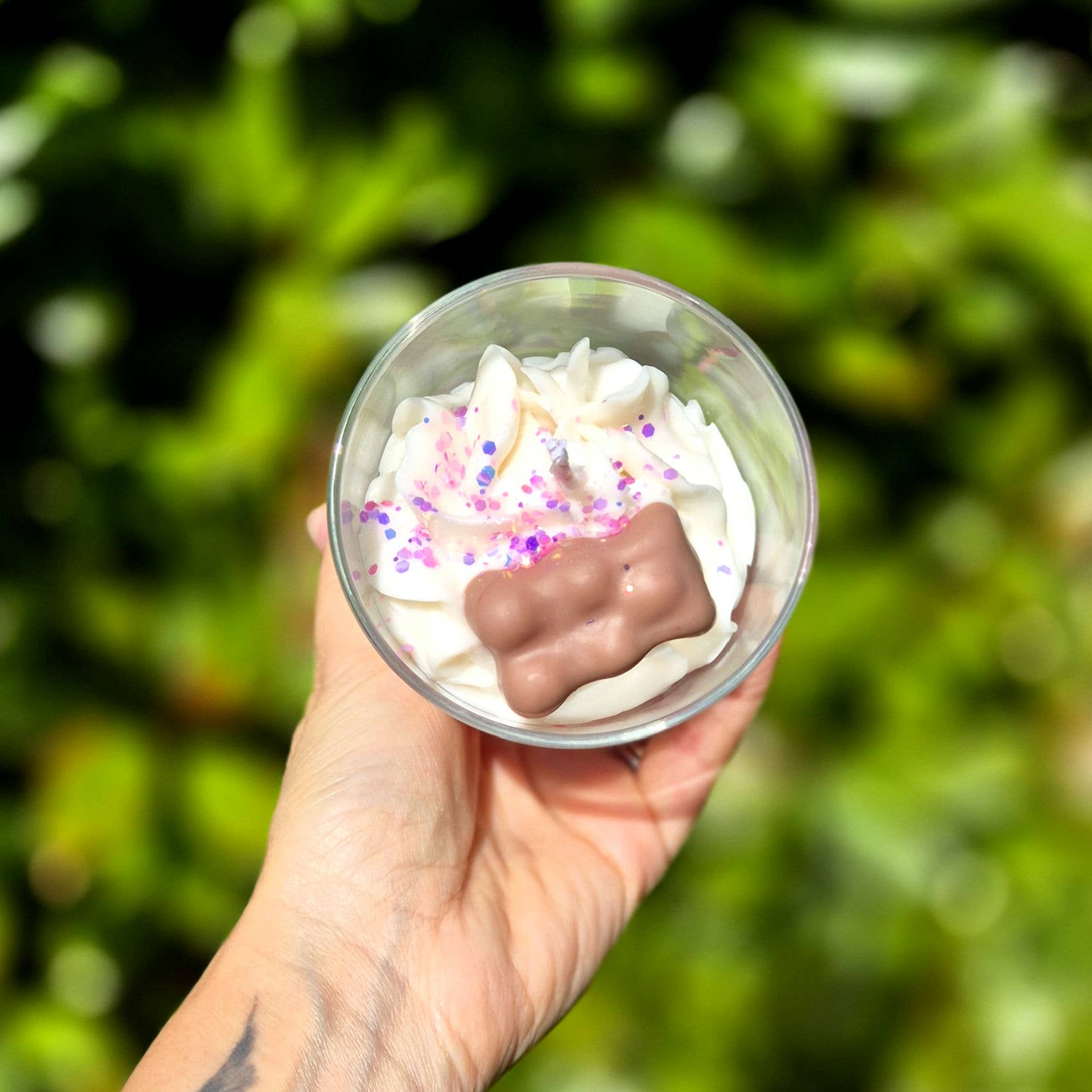 Les bougies de Mam's – Großhandel Geschenkkerze – Gourmet Marshmallow Kerze 200 g1