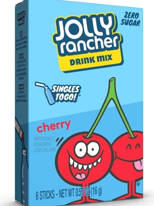 US Mix - Singles to Go - Zero Sugar - Cherry for wholesale by iSweet.ca