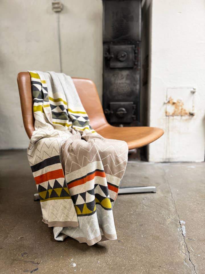 Manta Vilma, Algodão Macio Tricotado em Jacquard por atacado de Funky Doris