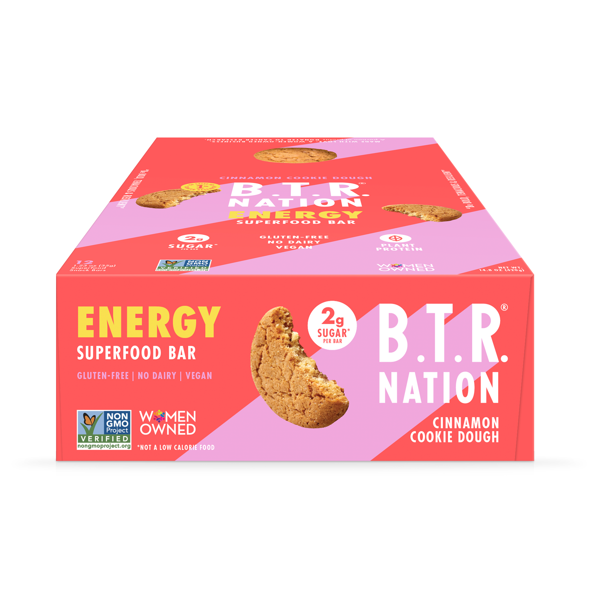 B.T.R. Bar - Wholesale Snack bar - CINNAMON COOKIE DOUGH Superfood Nut Butter Bar5