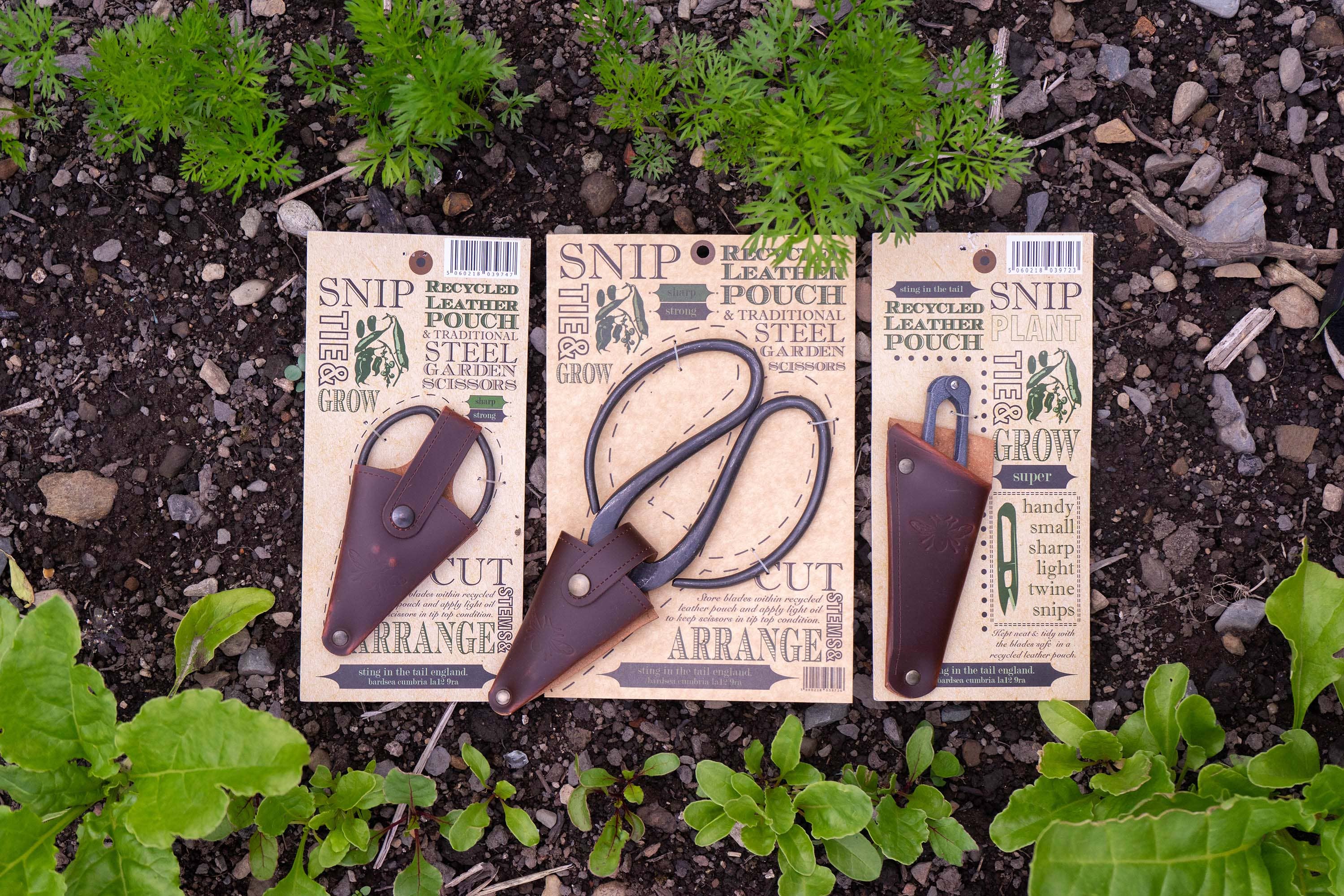 Sting in the Tail Ltd – wholesale Scissors – Large Scissors in Recycled Leather Pouch1