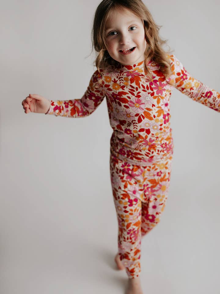 Three Little Tots - Wholesale Sleepwear set – Kids - Wild Child Flower Jammies Kids Pjs & Lougewear15