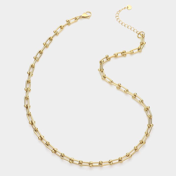Wona Trading, Inc. - Wholesale Link & Chain Necklace - Stainless Steel Hardware Chain Necklace