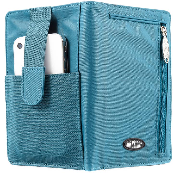 Big Skinny Wallets - Wholesale Wallet - Unisex - RFID Blocking Plus Sized MyPhone Bifold Wallet - Ocean Blue5