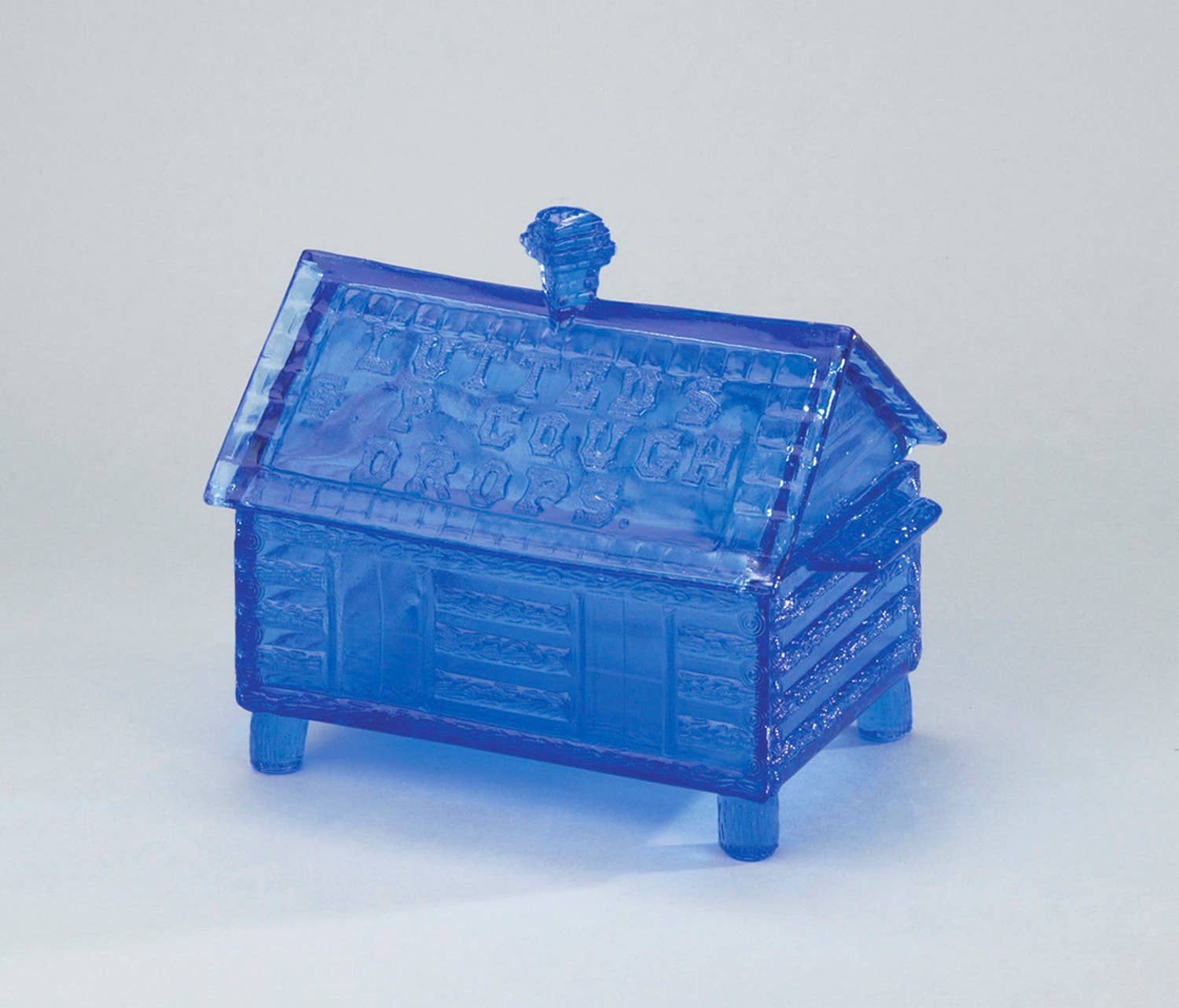 AA Importing - Wholesale Decorative Box - Log Cabin Box, Blue Depression Glass0