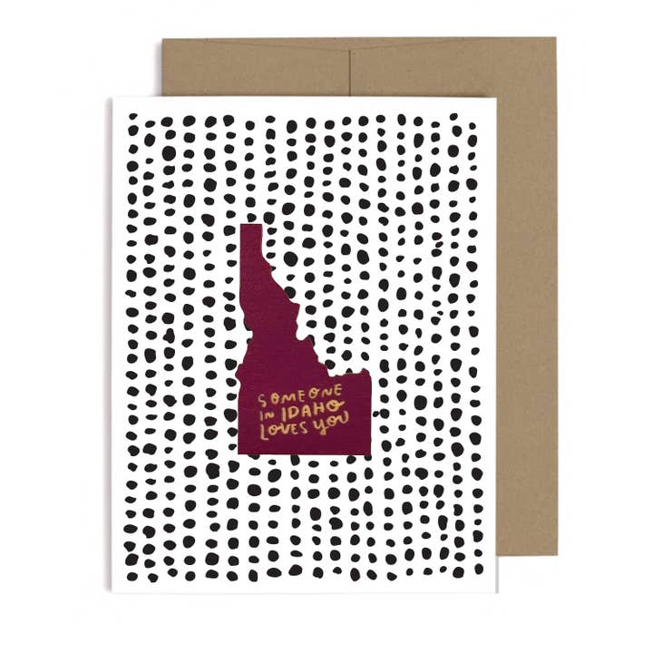 Någon i Idaho älskar dig magnet med kort för wholesale av SnowMade