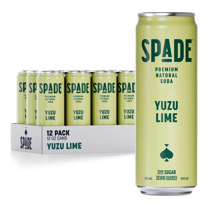Spade - Wholesale Soda/Carbonated Drink - Spade Soda - Yuzu Lime Case of 12