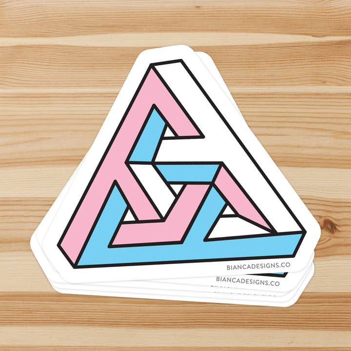 Bianca's Design Shop - Vente Autocollant - Autocollant Triangle Impossiblement Trans0