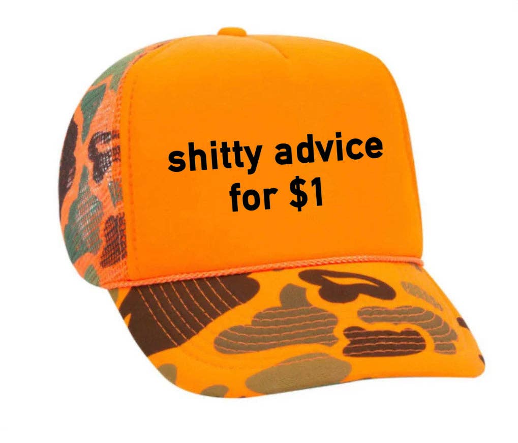 Inappropriate Trucker Hats - Wholesale Trucker Hat - Unisex - Shitty Advice for $1 Trucker Hat17