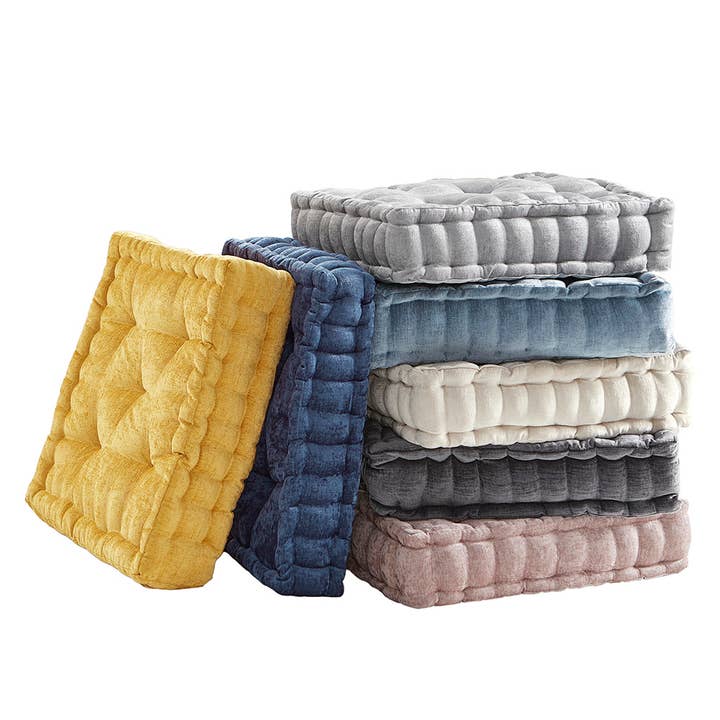 Olliix - Wholesale Floor Pillow - Square Large Pillow Seating Floor Cushion, Yellow4