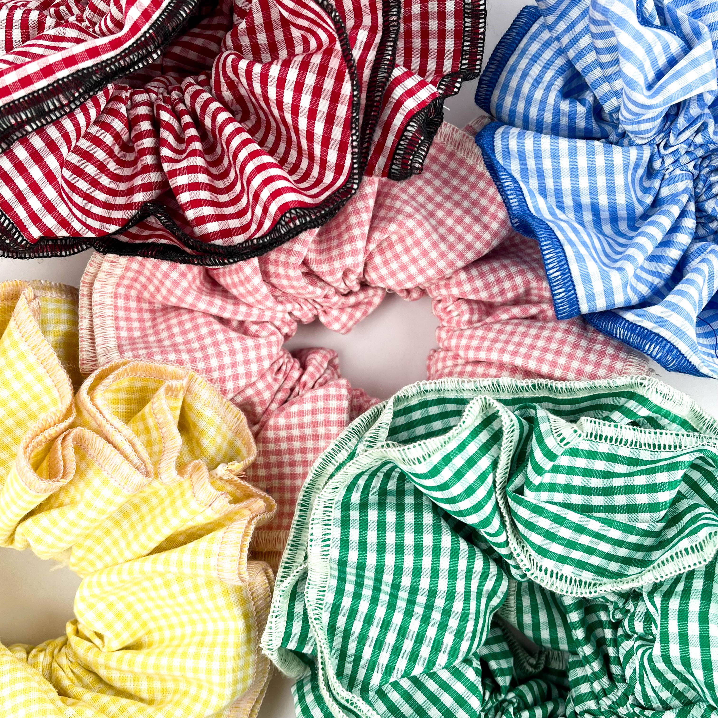 TheDivaSoap - Wholesale Scrunchie - Women's - Retro Plaid Scrunchie – Double-Layered Two-Tone Hair Tie6