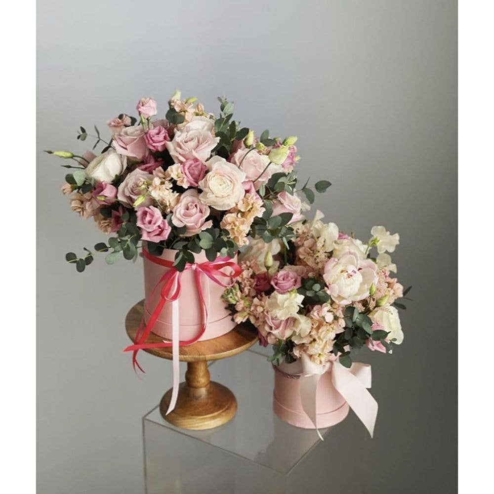 UNIKPACKAGING – wholesale Gift box – Set of 3 Round Flower Boxes with Lids – Gift Packaging9