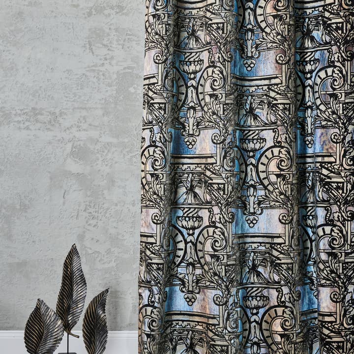 Tobia Fabric-High-End Drapery Styling Tips from Celebrity Homes for wholesale by Walloro Luxury Embossed Wallpaper