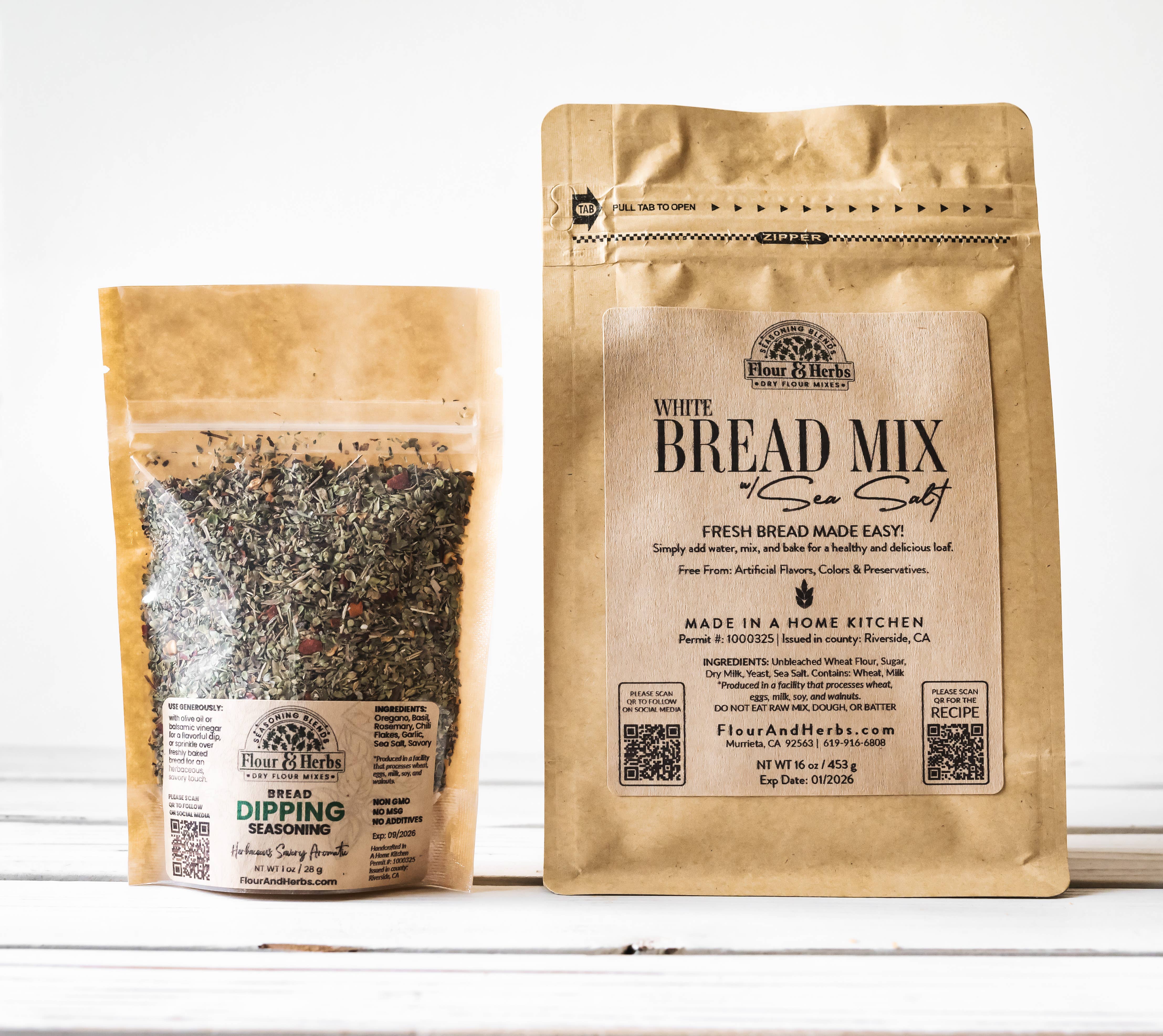 Flour & Herbs - Wholesale Bread Mix - White Bread Dry Mix - Handcrafted1