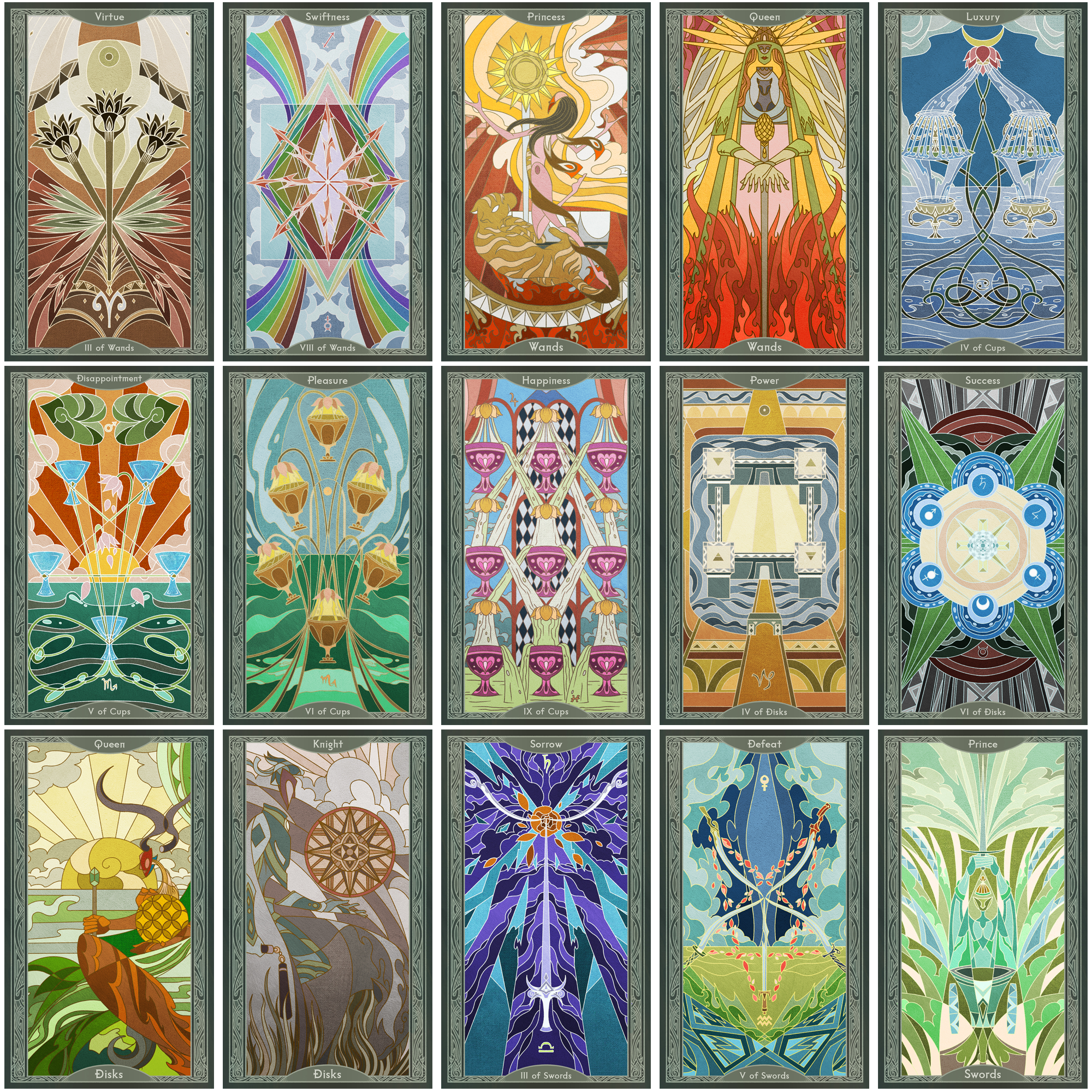 Vermilion Collection - Wholesale Tarot Cards - Sambucus Tarot 2nd Edition11