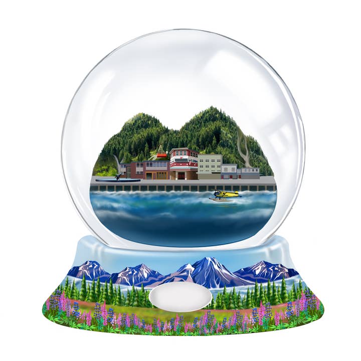 Juneau Alaska 65mm Snow Globe {Customization Required} for wholesale by Animals Forever, Inc