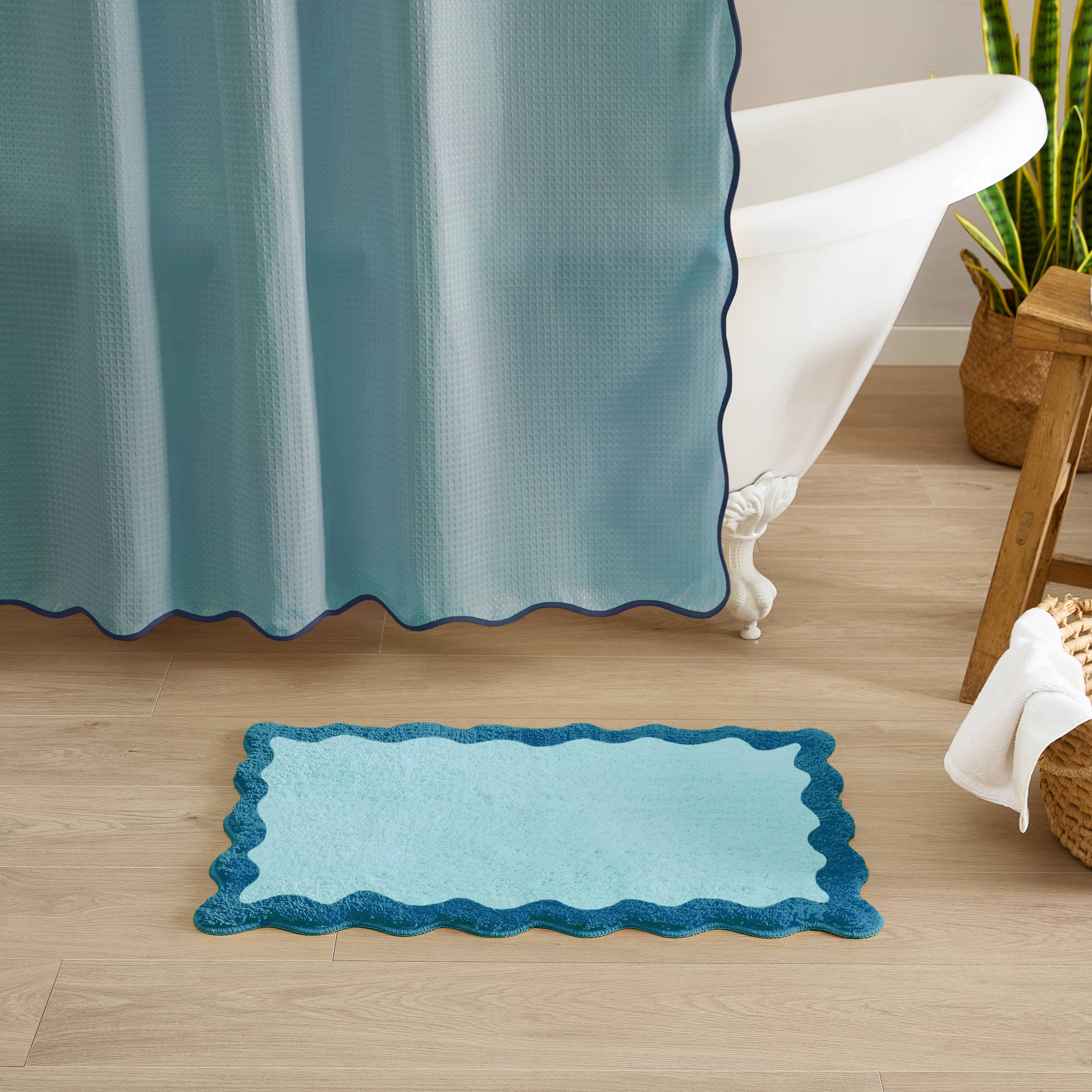 Monday Moose - Wholesale Bath Mat - Nereida Bath Mat (Blue)1
