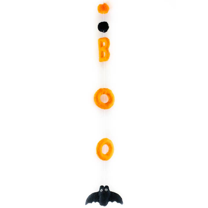 Boo Bat Hanging Orn for wholesale by Oak Street Wholesale