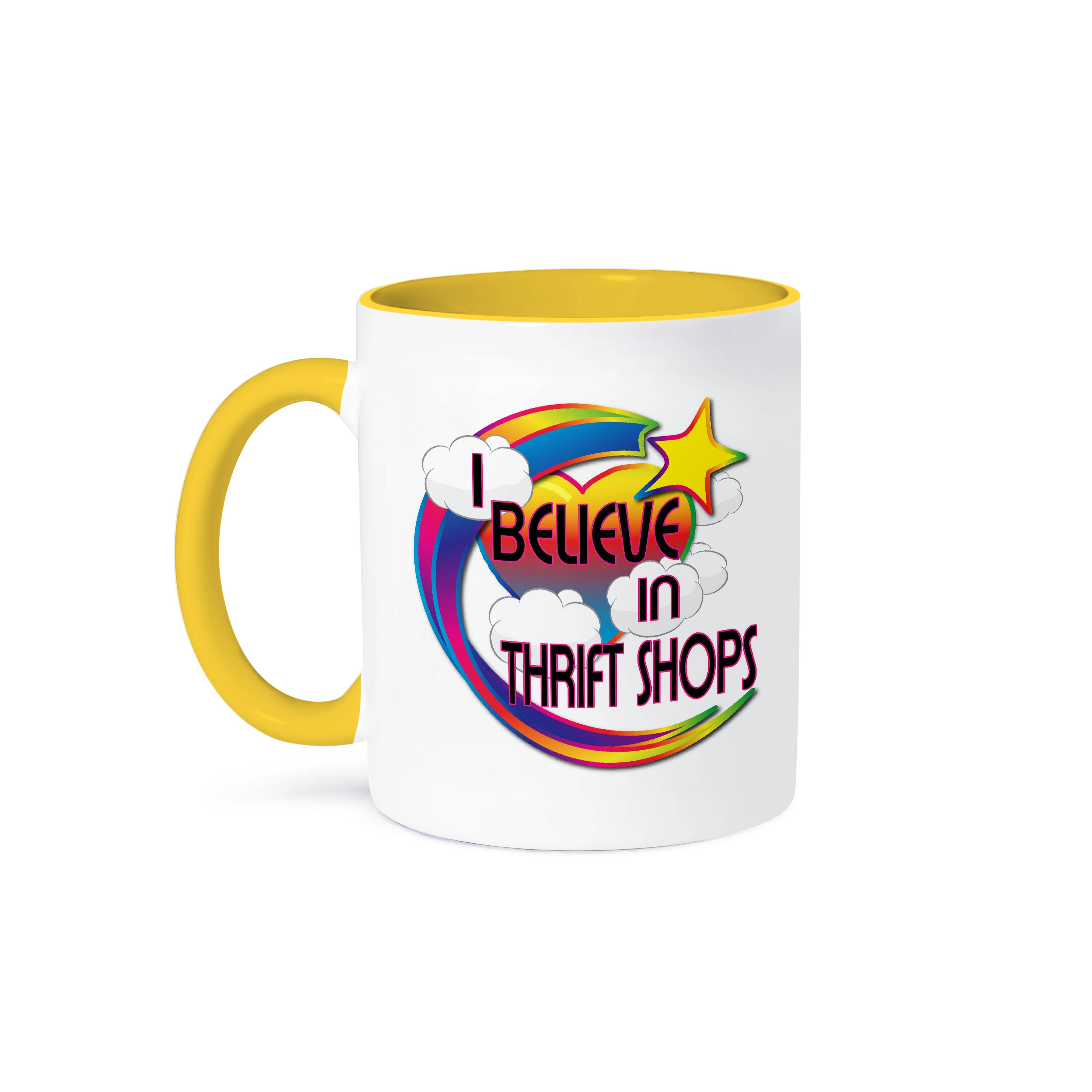 3dRose - Wholesale Coffee Mug - 3dRose, I Believe In Thrift Shops Cute Believer Design, Mug0
