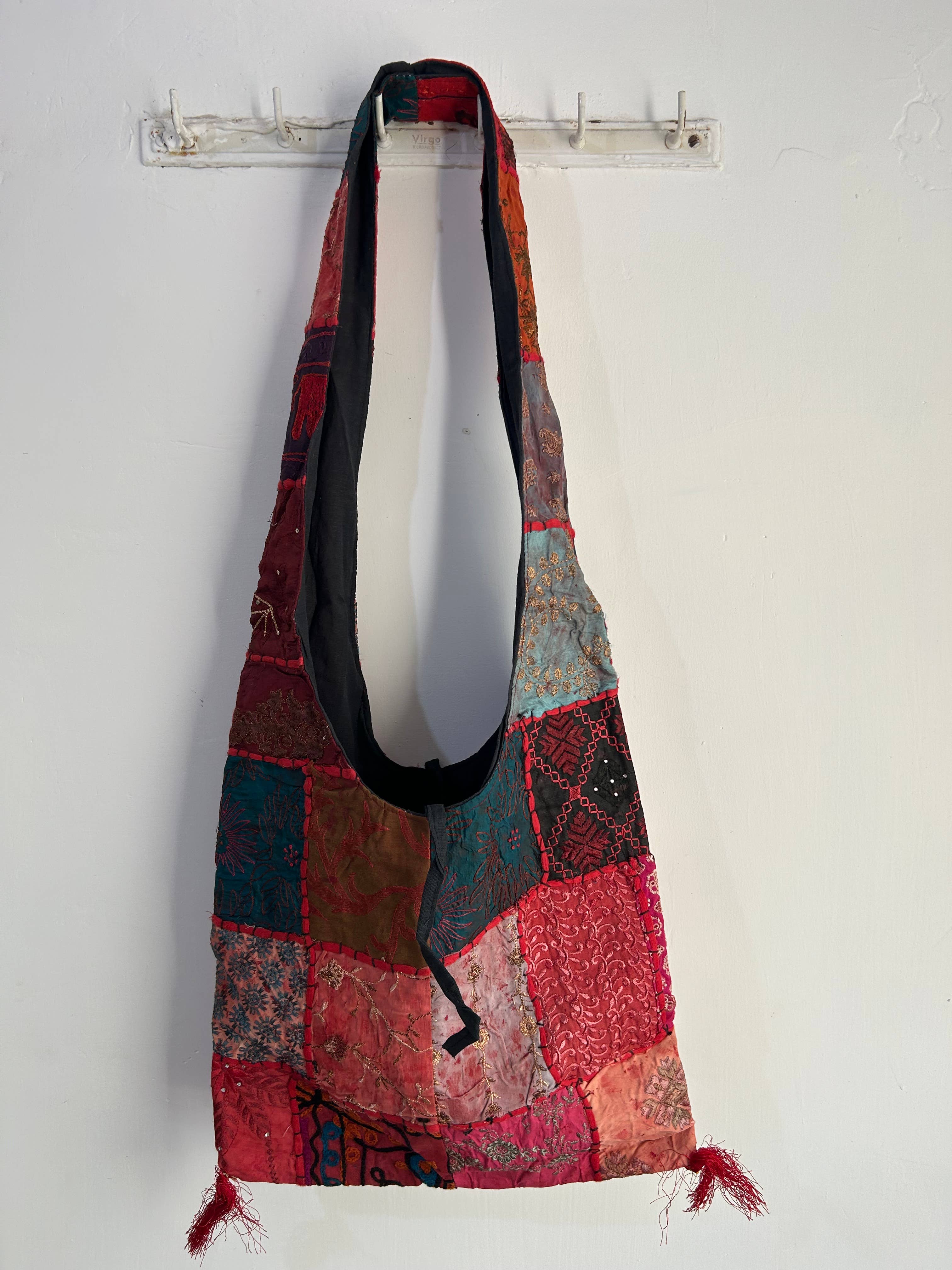 Meghcraft - Vendita all'ingrosso Borsa tote - Donna - Borsa Jhola Patchwork Vintage Indiano - Borsa a Tracolla Borsa Boho19