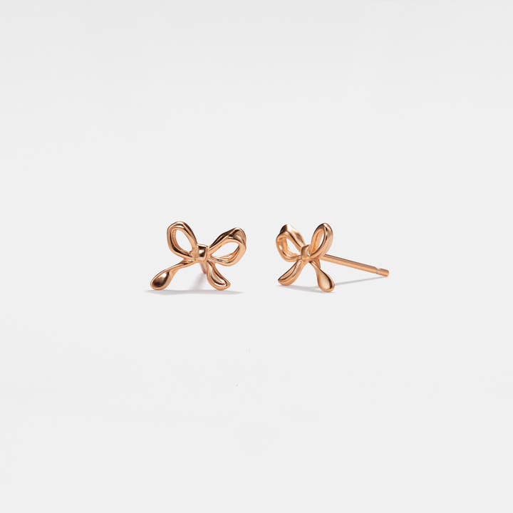 Perimade & Co. LLC - Wholesale Stud/Post Earrings - Cute Bow Tie Bowknot Stud Earring in 925 Sterling Silver4