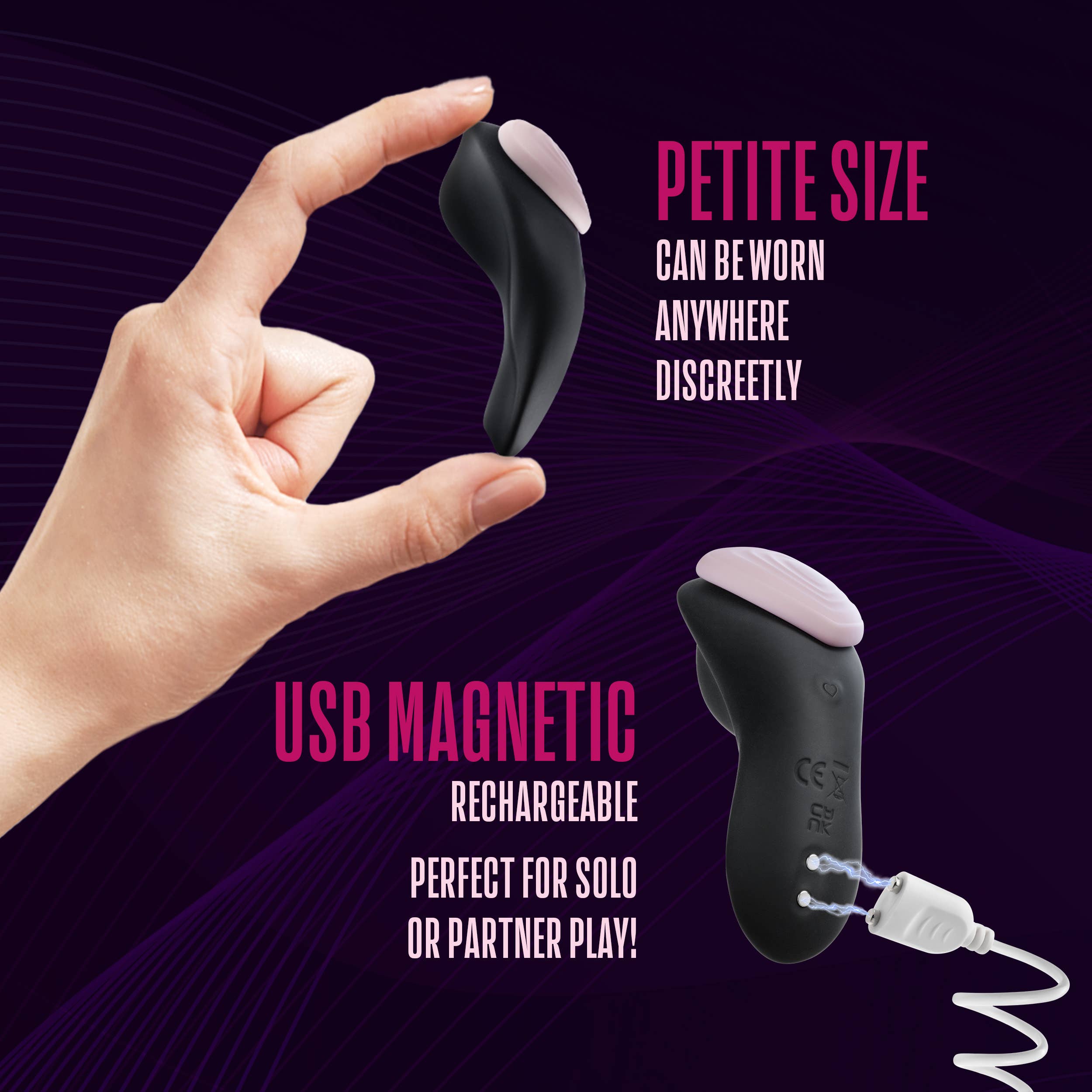 Blush - Wholesale Sex Toy - Temptasia - Heartbeat - Panty Vibe with Remote11