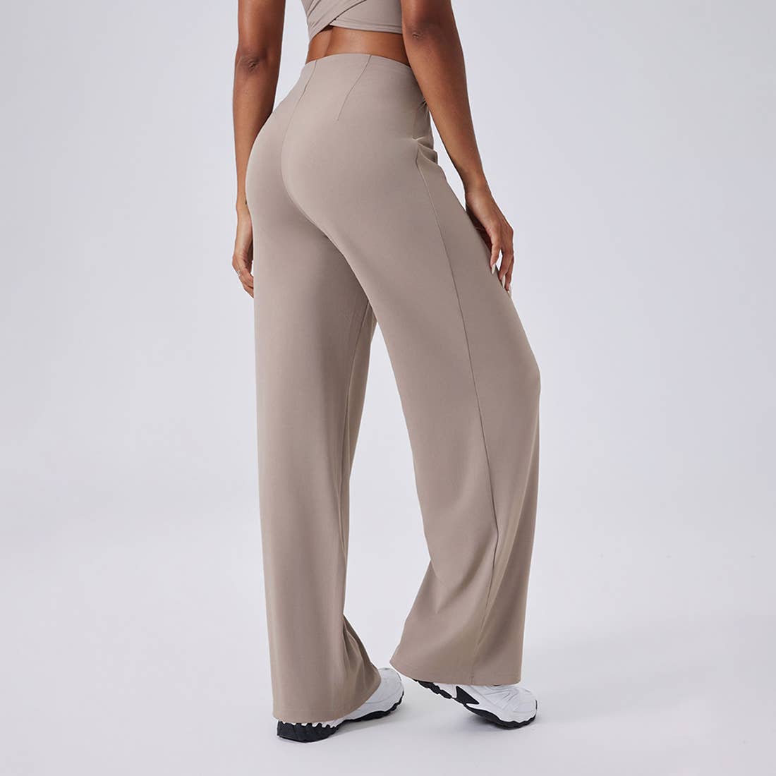 Sodalemon - Wholesale Athletic Pants - Women's - Women High-Waist Relaxed-Fit Drawstring Yoga Lounge Pants1