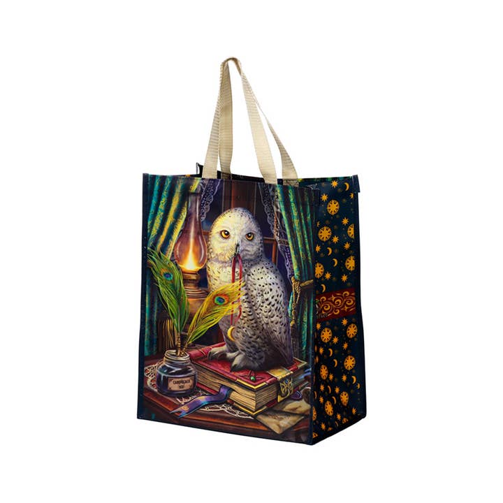 Puckator Ltd – wholesale Grocery/shopping bag – Lisa Parker Guardian of Spells Owl Reusable Shopping Bag4
