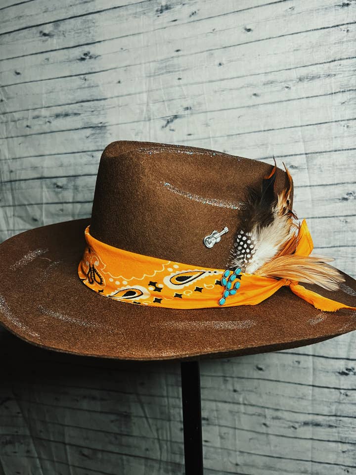 Saloon Sunday in Yellow for wholesale by Pearled Pecos Hat Co.