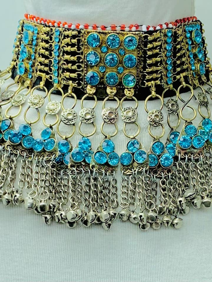 Choker Necklace, Turquoise Stones Handmade Choker Necklace for wholesale by vintarust