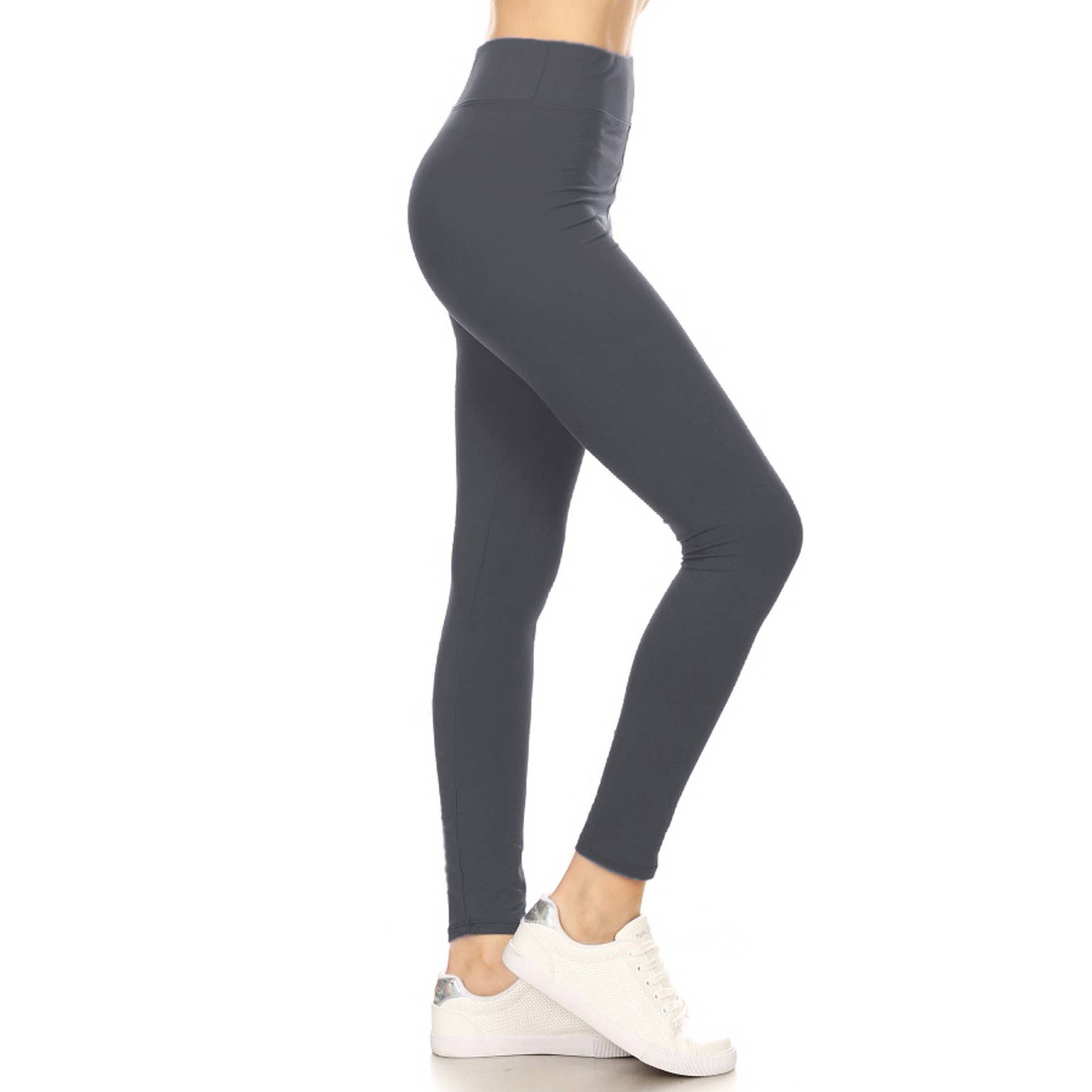 Leggings Depot - Wholesale Athletic/Lounge Leggings - Women's - 3" Yoga Band Buttery Soft Solid Leggings (S-XL)5